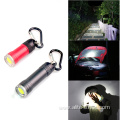 COB LED Keychain Flashlight Carabiner For Camping